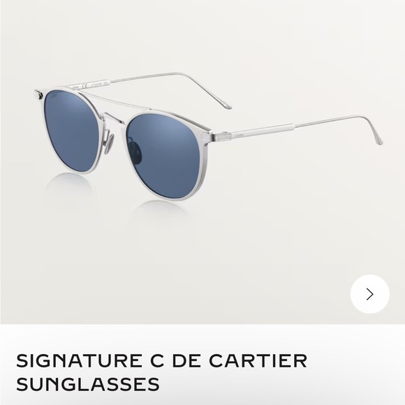 SIGNATURE C DE CARTIER SUNGLASSES - Picture 1 of 12